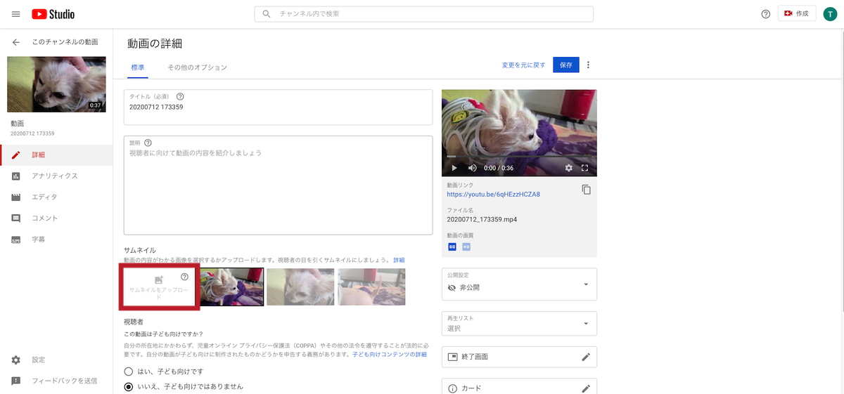 Youtubeのサムネイルを自由に設定 簡単無料作成ツールも紹介 Hensuu
